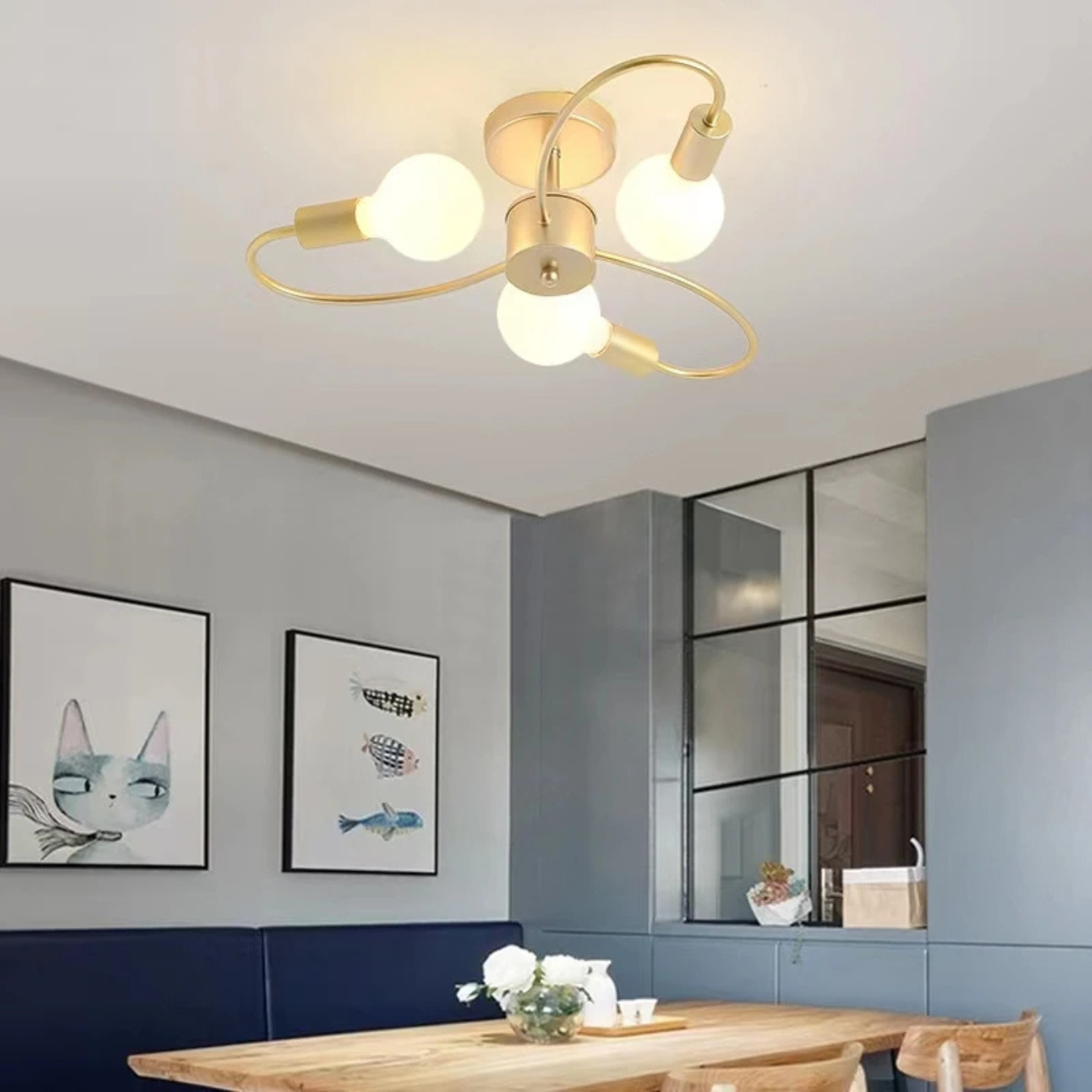 LUSTRE MODERNO FLORAL™