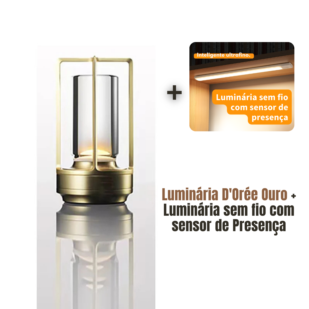 🌟 Luminária D'Orée + Brinde Exclusivo de Luxo – Aproveite o Frete Grátis!