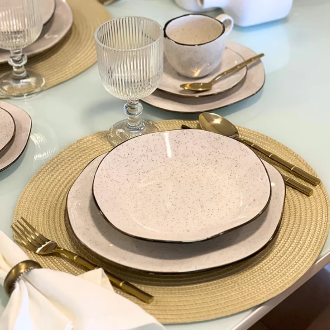 Aparelho de Jantar Ryo – (com Brinde) | Serve 06 Pessoas