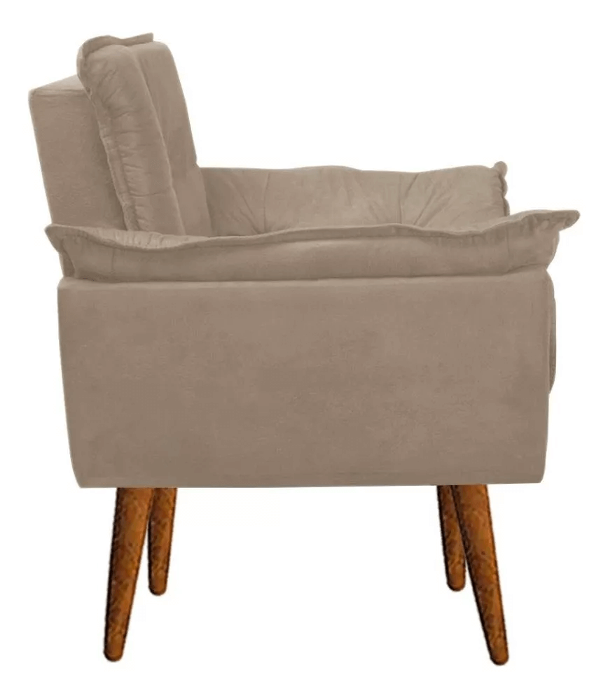 Kit 2 Poltrona Decorativa Opala Para Sala Recepção Luxo