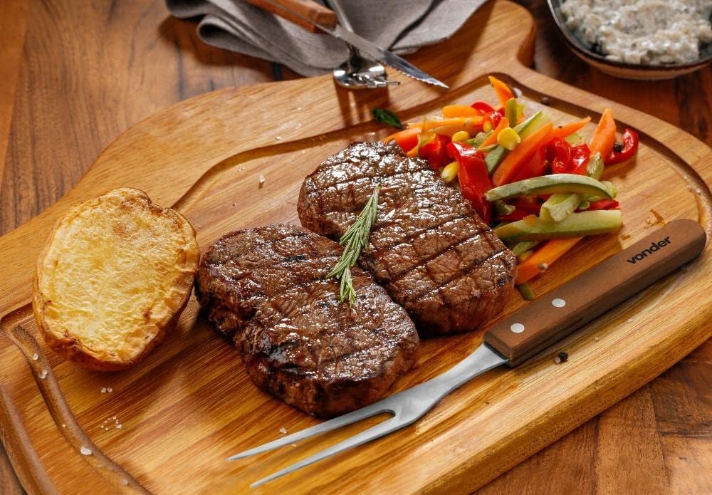 Kit Churrasco (4pc)Aco Inox C/Maleta Vd