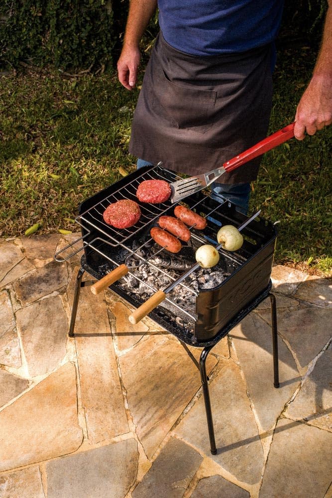 Mor - Conjunto Para Churrasco 4 Peças Cabos Compridos