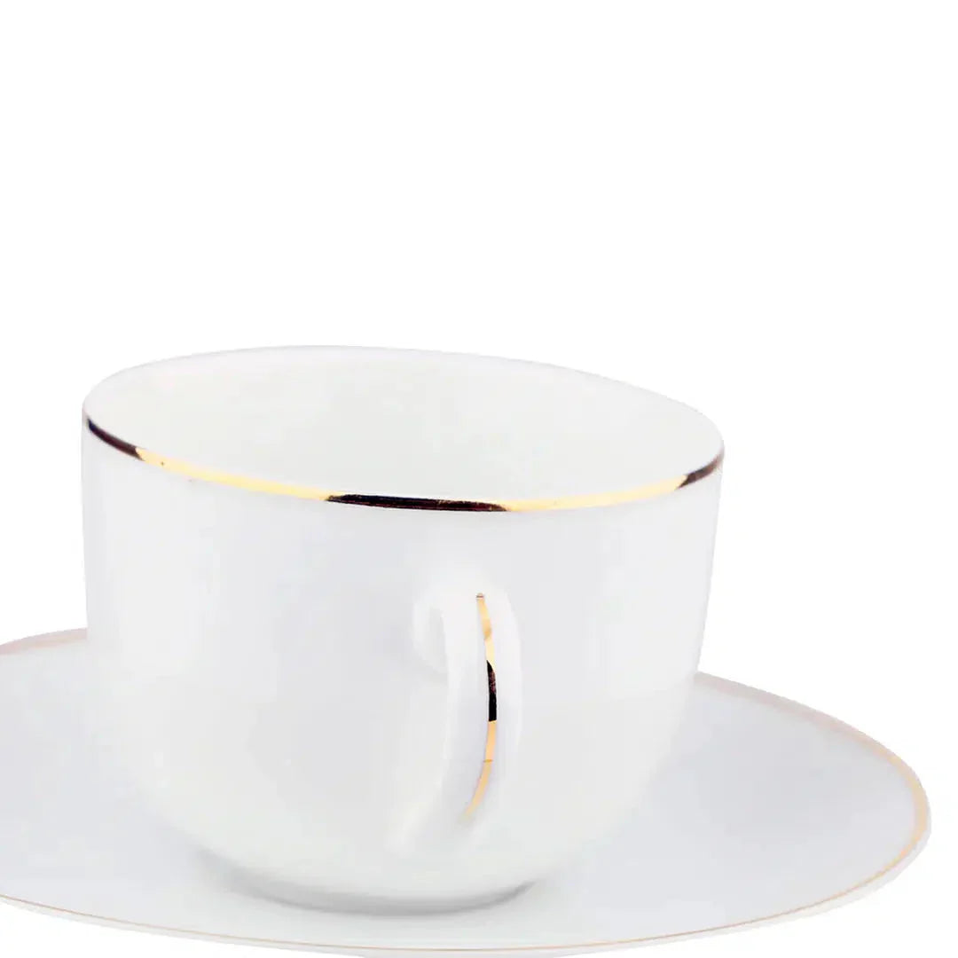 Aparelho de Jantar White Gold – (com Brinde) | Serve 06 Pessoas