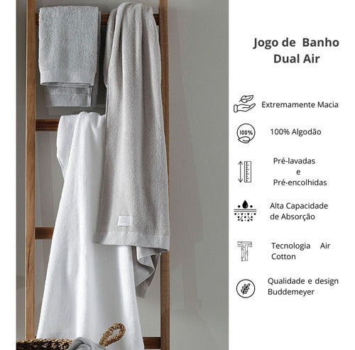 Jogo Banho Buddemeyer 05 Peças Dual Air Cotton 100% Algodão