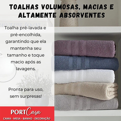 Jogo De Toalhas Banho Buddemeyer Vanilla Extra Soft 4 Peças