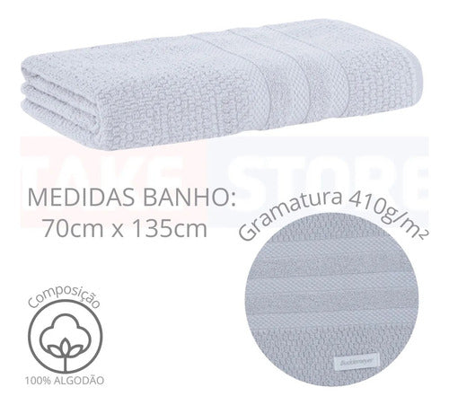 Jogo De Toalhas Banho Buddemeyer Vanilla Extra Soft 4 Peças