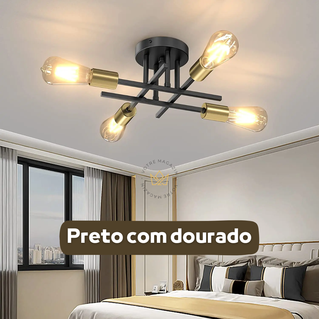 LUSTRE MINIMALISTA ESCANDINAVO