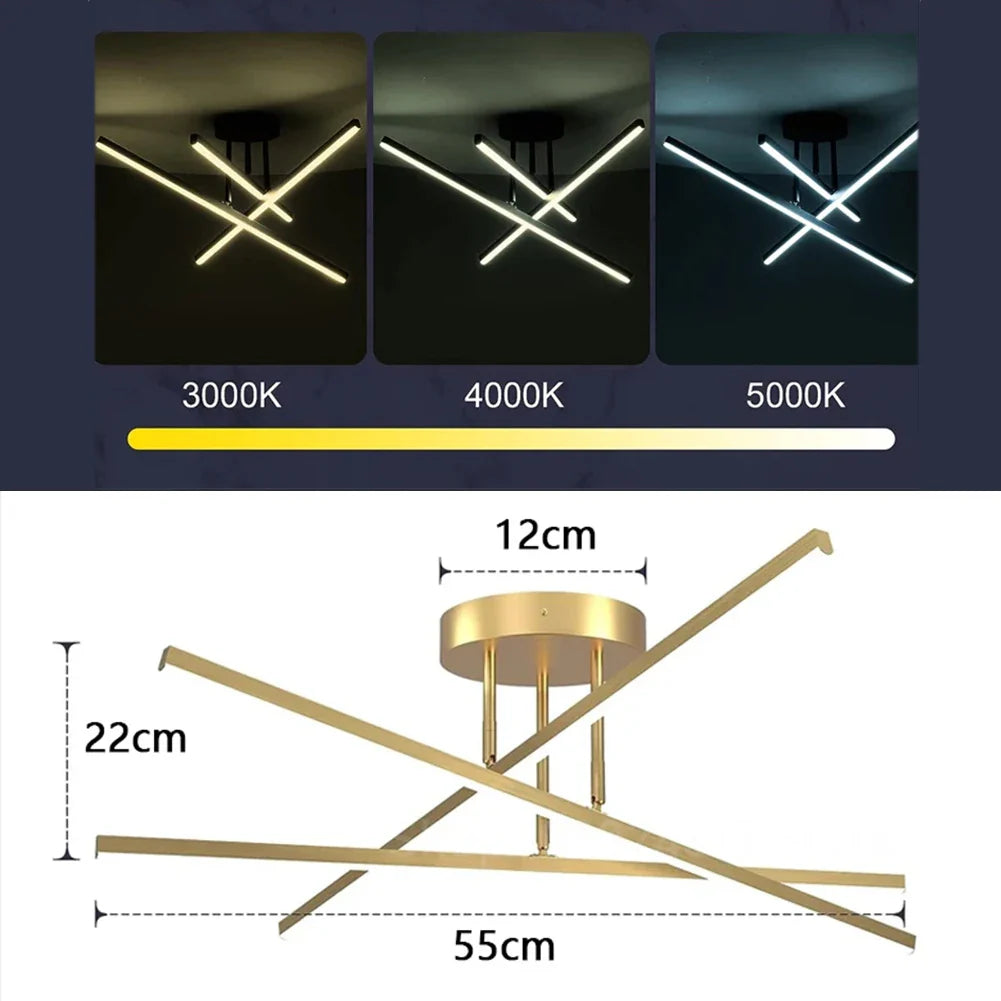 LUSTRE ZÊNITE LED MODERNO (Modelo Exclusivo)