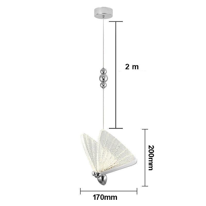 LUMINÁRIA PENDENTE BORBOLETA LED