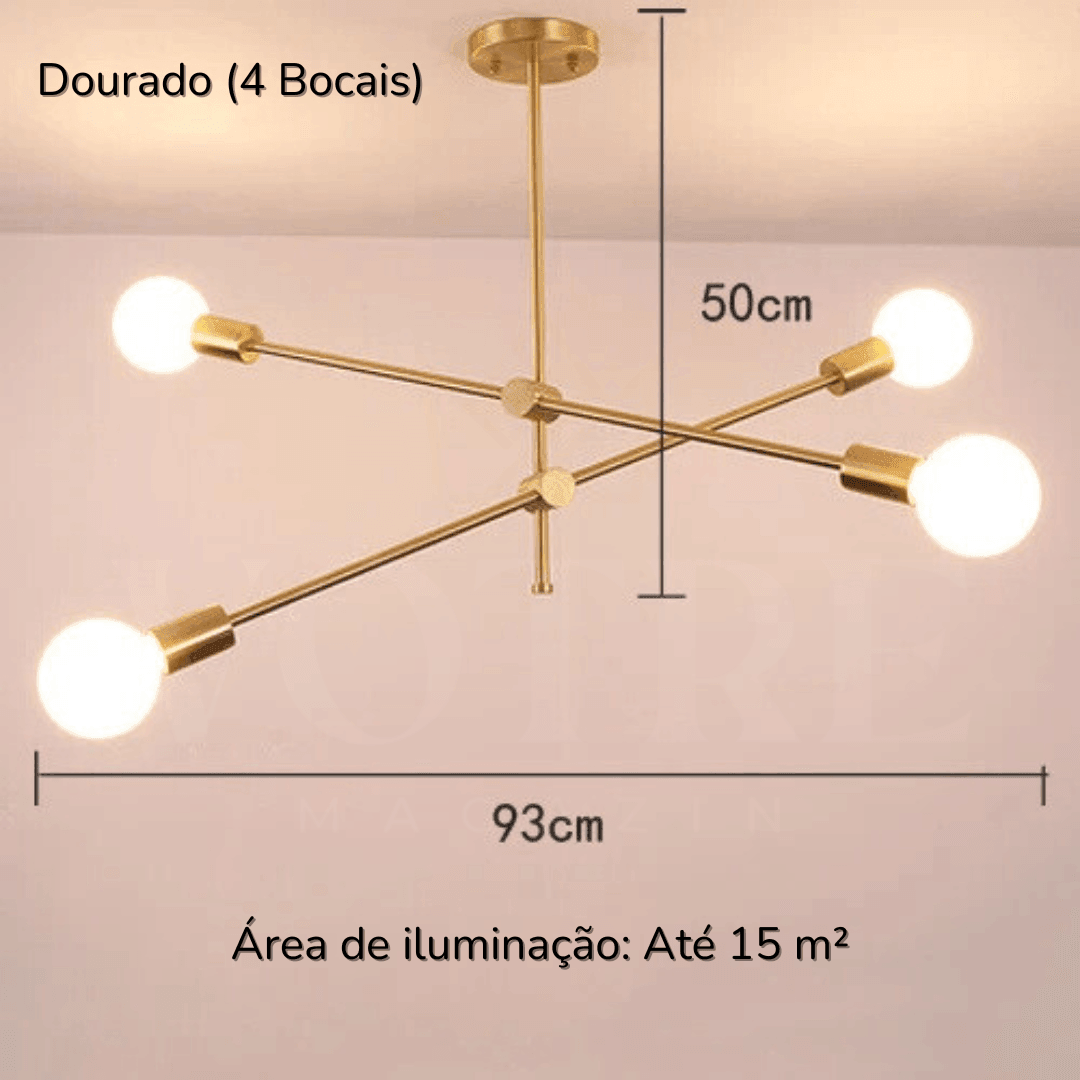 LUSTRE CANDELABRO MINIMALISTA
