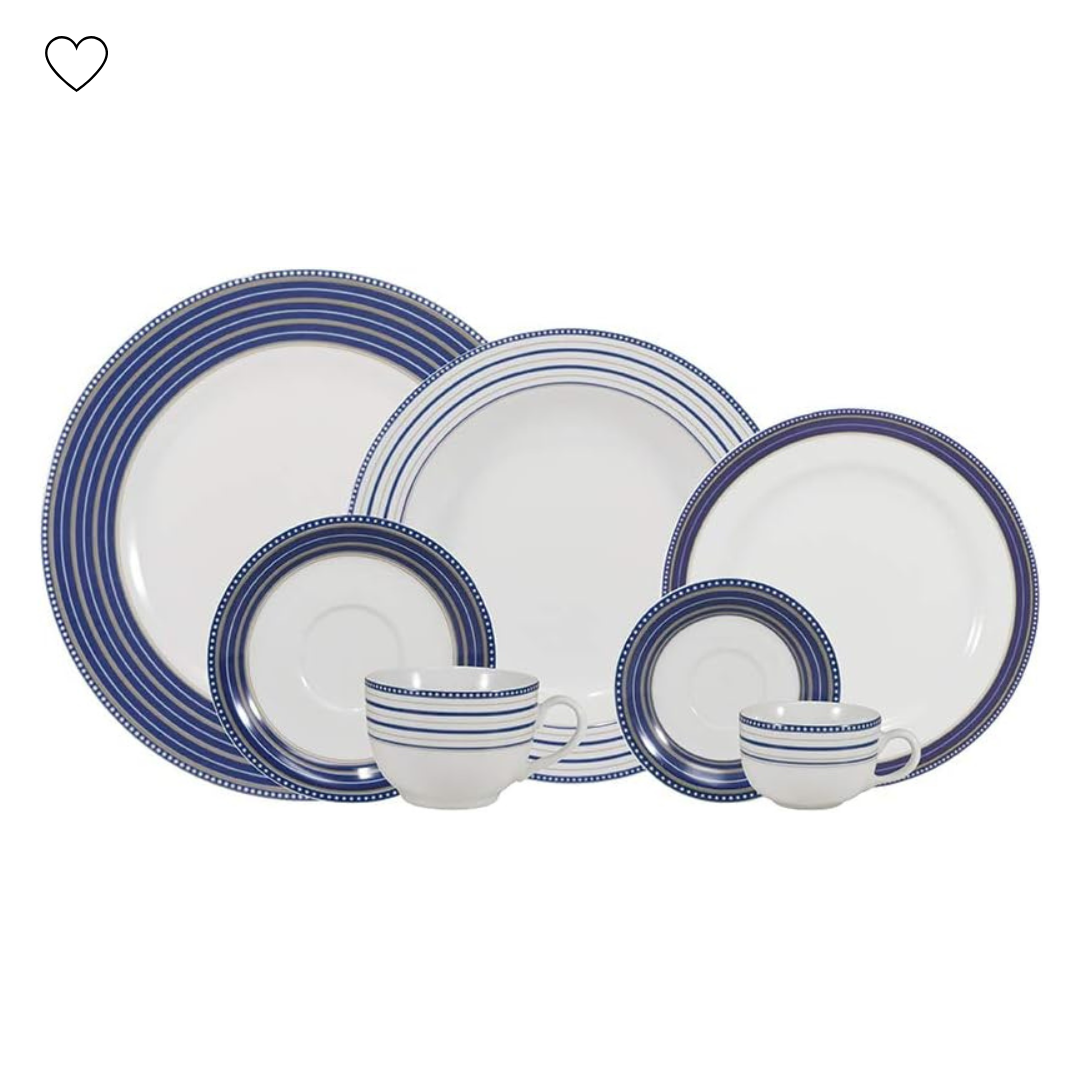 Aparelho de Jantar Royale  – 60 peças (com Brinde) | Serve 06 Pessoas
