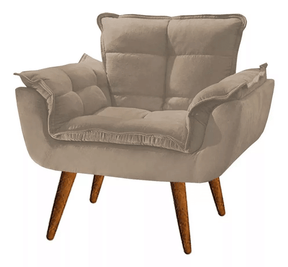 Kit 2 Poltrona Decorativa Opala Para Sala Recepção Luxo