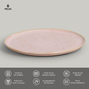 Aparelho de Jantar Cores Radiantes – (com Brinde) | Serve 06 Pessoas