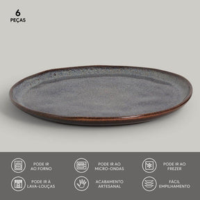 Aparelho de Jantar Cores Radiantes – (com Brinde) | Serve 06 Pessoas