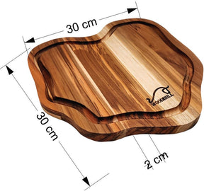 Kit Churrasco Edição Especial, com Ferramentas para Preparar e Servir Carnes com Estilo, Ideal para Churrascos, Festas e Presente, Tábua Artesanal, Faca Inox 7" e Garra de Urso – WOODBULL.