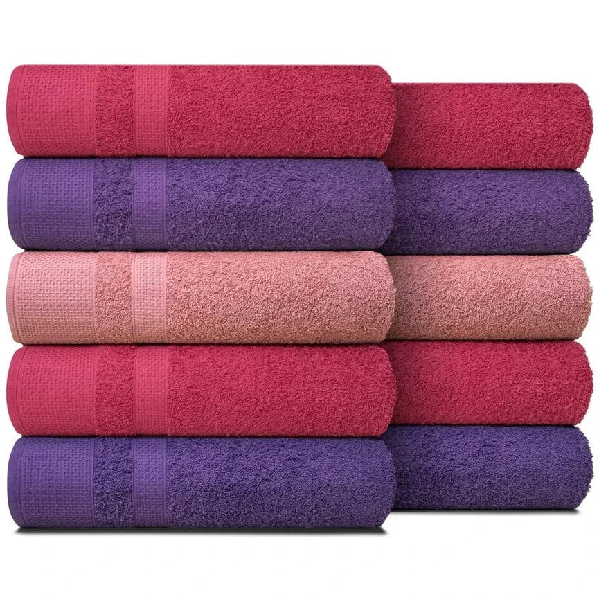 Kit 10 Toalhas de Banho Gigantes Paris 100% Algodão 80x150cm - 500g/m  Masculino