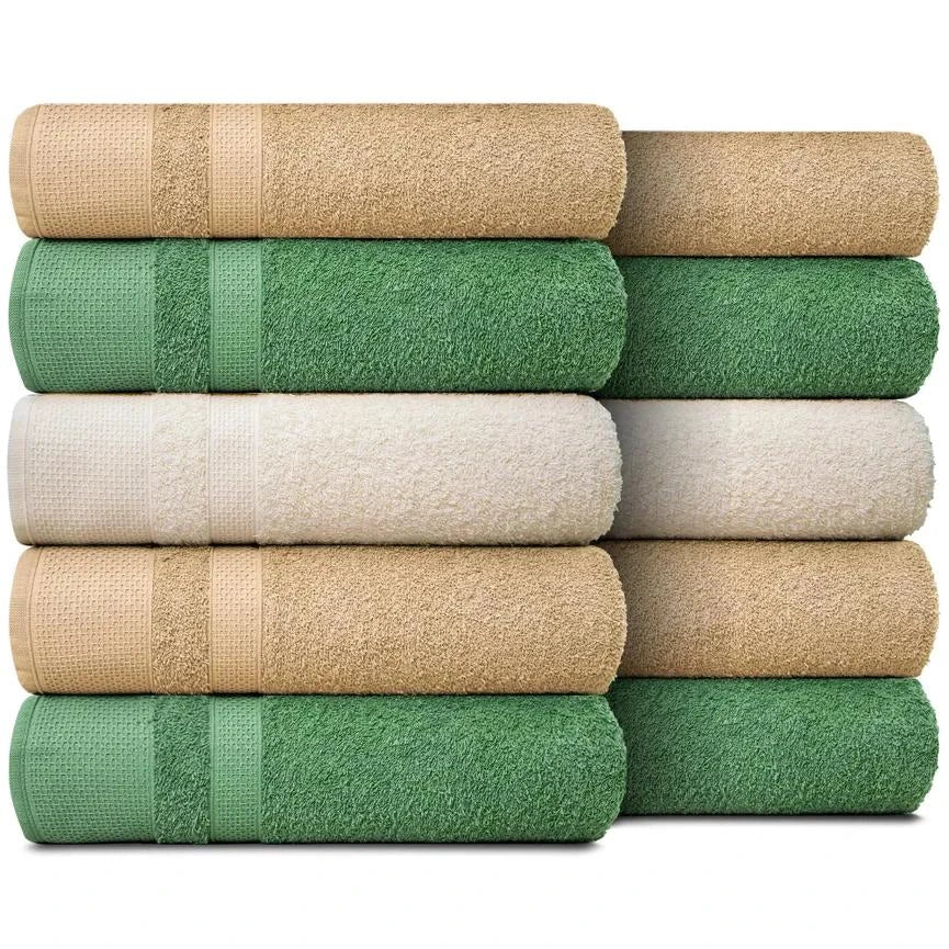 Kit 10 Toalhas de Banho Gigantes Paris 100% Algodão 80x150cm - 500g/m  Masculino