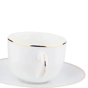Aparelho de Jantar  White Gold  – (com Brinde) | Serve 06 Pessoas