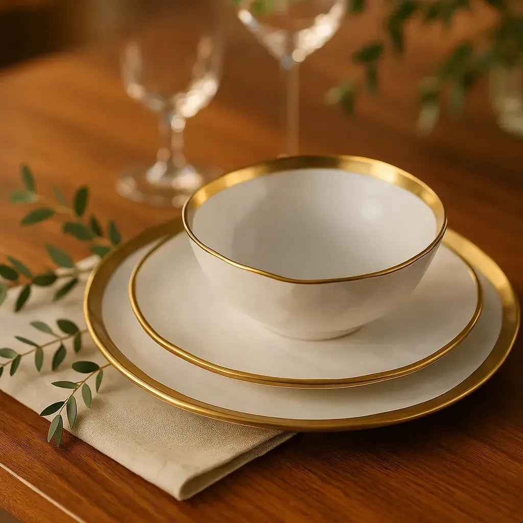 Aparelho de Jantar Dubai – (com Brinde) | Serve 06 Pessoas
