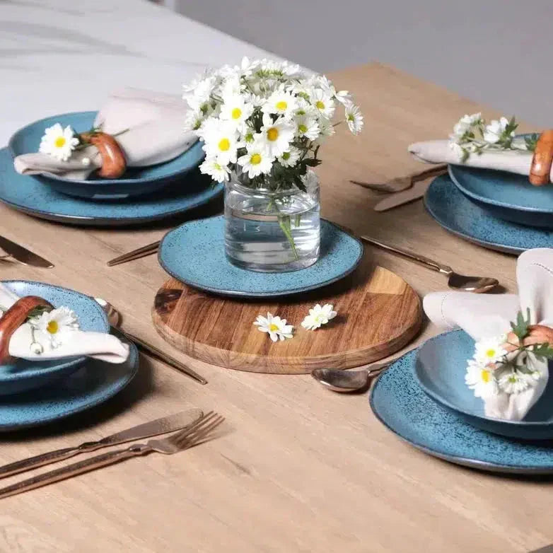 Aparelho de Jantar Grés Orgânico – (com Brinde) | Serve 06 Pessoas
