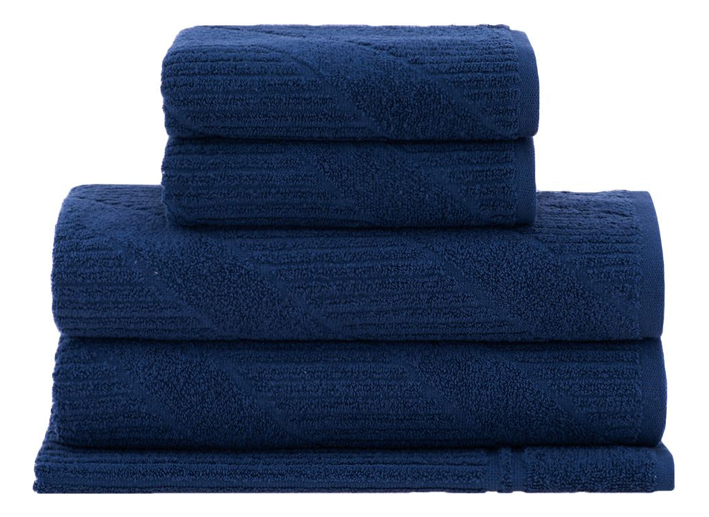 Jogo De Toalhas Banho Buddemeyer Jazz Extra Soft 5 Cor Azul