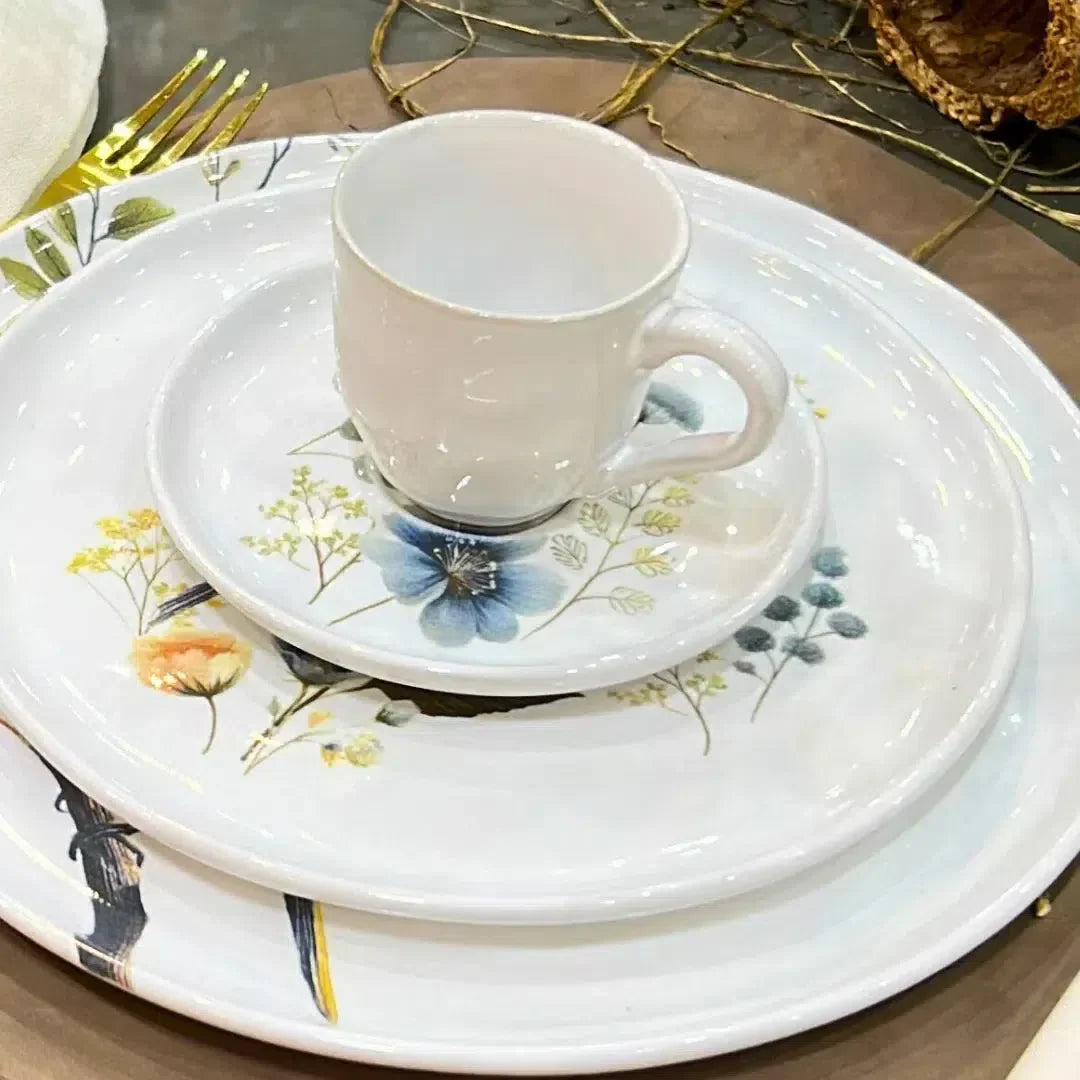 Aparelho de Jantar Natureza Brasil – 60 peças (com Brinde) | Serve 06 Pessoas