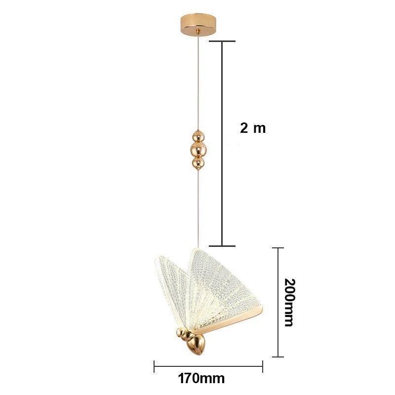 LUMINÁRIA PENDENTE BORBOLETA LED