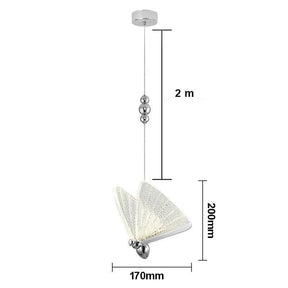LUMINÁRIA PENDENTE BORBOLETA LED