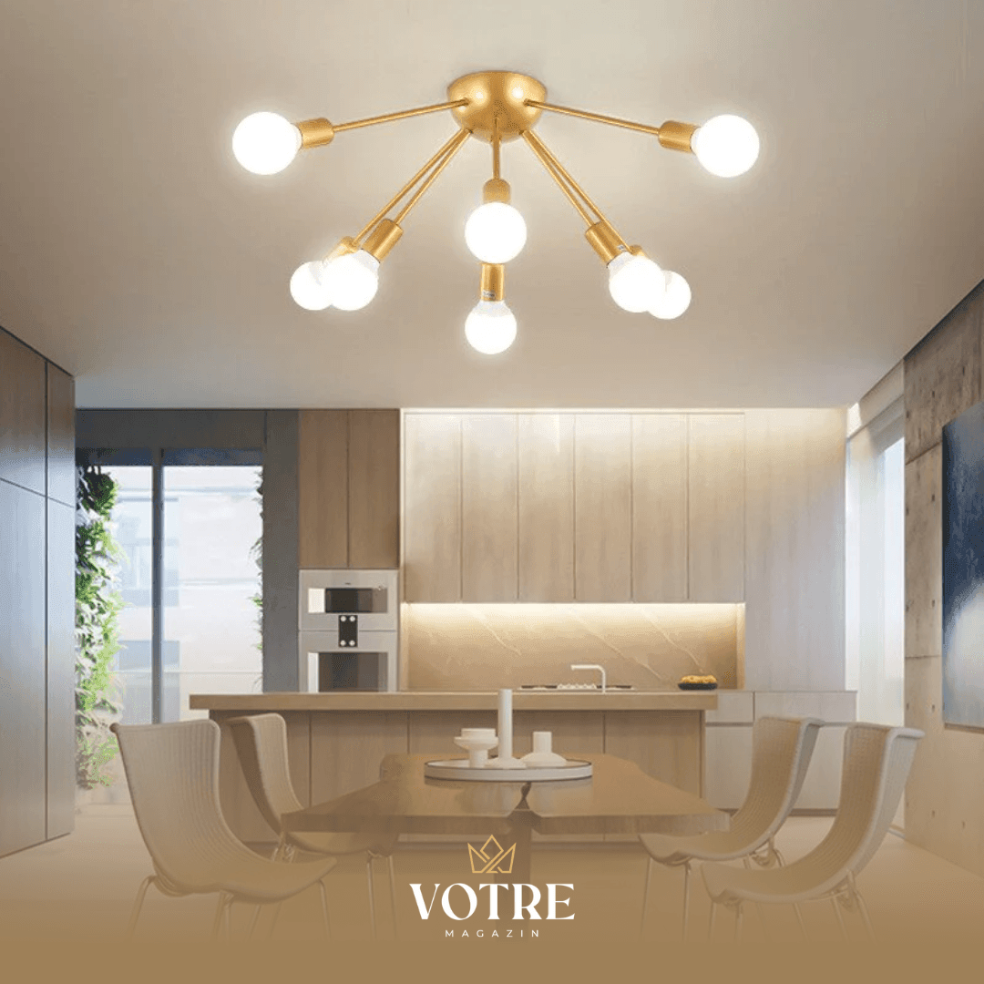 LUSTRE LAMPADÁRIO MODERNO (Modelo Exclusivo)