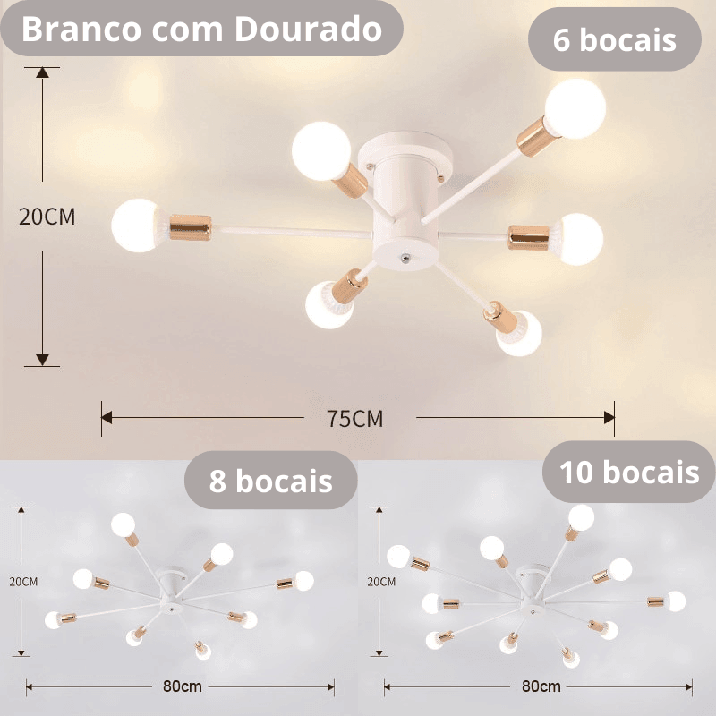 LUSTRE RETRÔ ESCANDINAVO